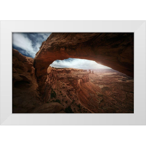 Mesa Arch White Modern Wood Framed Art Print by Pablo, Juan de