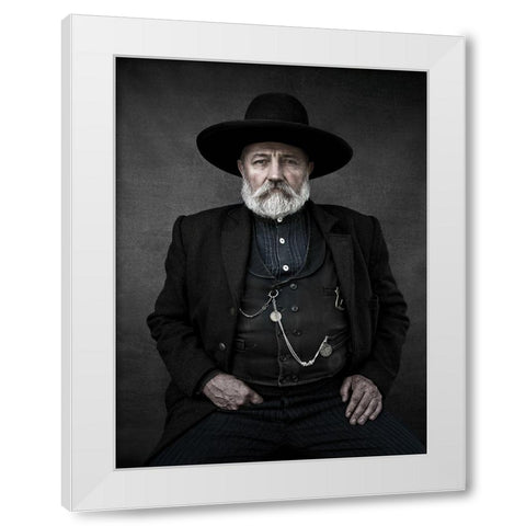 El Paso Project White Modern Wood Framed Art Print by Scheunders, Jan