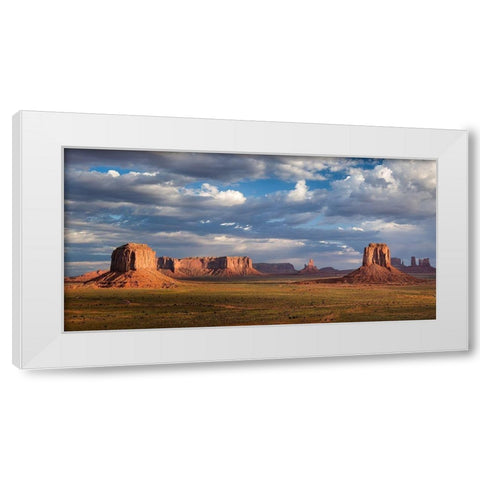 Lost World White Modern Wood Framed Art Print by Fegari