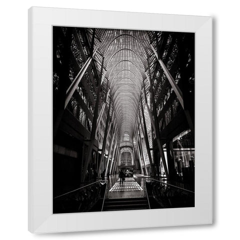 Allen Lambert Galleria Toronto Black and White White Modern Wood Framed Art Print by Carson, Brian
