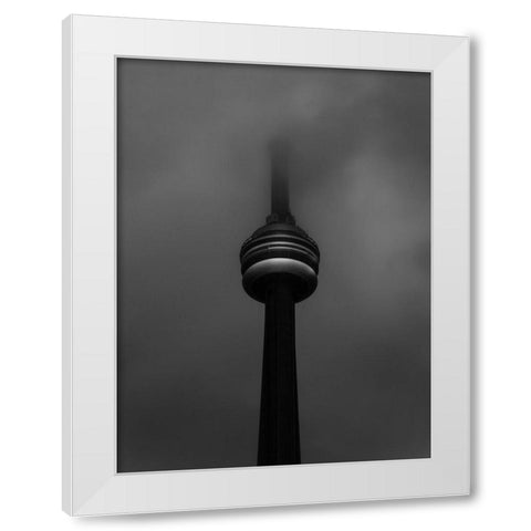 Downtown Toronto Fogfest No 37 White Modern Wood Framed Art Print by Carson, Brian
