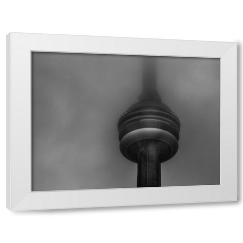 Downtown Toronto Fogfest No 38 White Modern Wood Framed Art Print by Carson, Brian