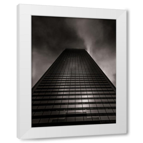 Downtown Toronto Fogfest No 39 White Modern Wood Framed Art Print by Carson, Brian