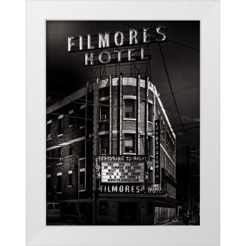 Filmores Hotel Toronto White Modern Wood Framed Art Print by Carson, Brian