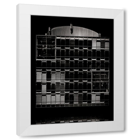 Geometry No 10 White Modern Wood Framed Art Print by Carson, Brian