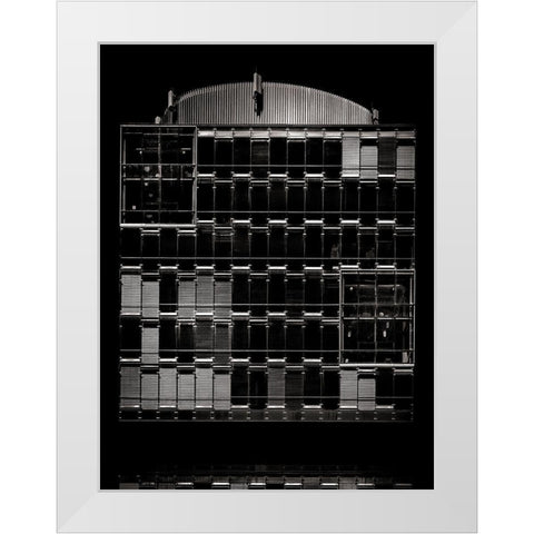 Geometry No 10 White Modern Wood Framed Art Print by Carson, Brian