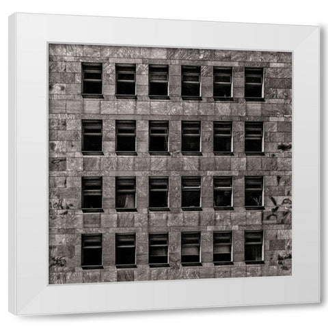 Geometry No 12 White Modern Wood Framed Art Print by Carson, Brian