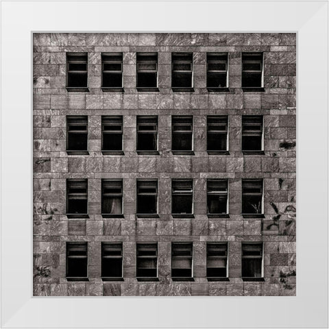 Geometry No 12 White Modern Wood Framed Art Print by Carson, Brian