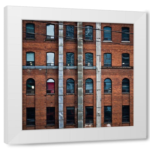 Geometry No 13 Color White Modern Wood Framed Art Print by Carson, Brian