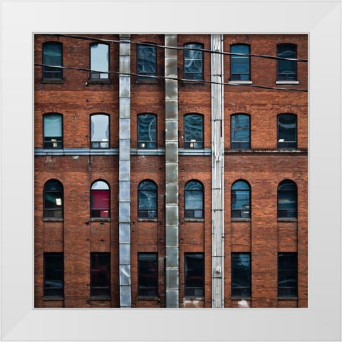 Geometry No 13 Color White Modern Wood Framed Art Print by Carson, Brian