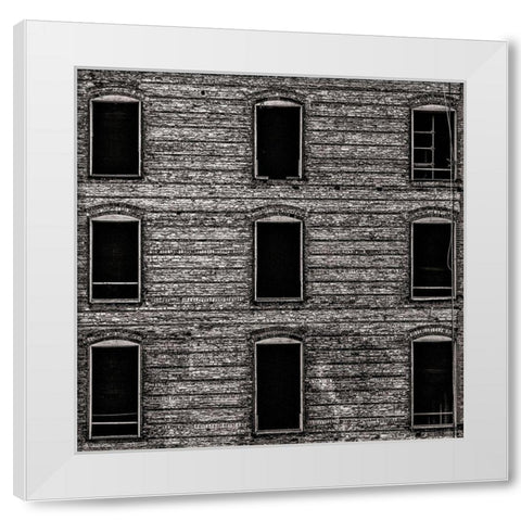 Geometry No 14 White Modern Wood Framed Art Print by Carson, Brian