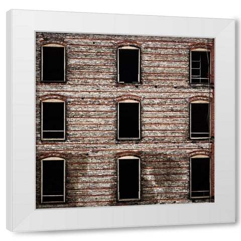 Geometry No 14 Color White Modern Wood Framed Art Print by Carson, Brian