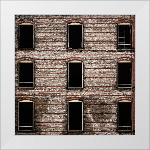 Geometry No 14 Color White Modern Wood Framed Art Print by Carson, Brian