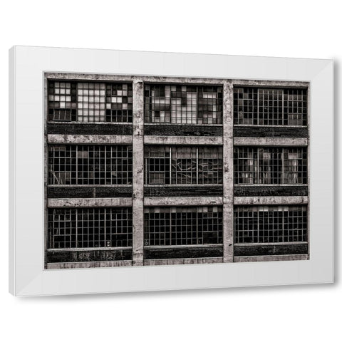 Geometry No 15 White Modern Wood Framed Art Print by Carson, Brian