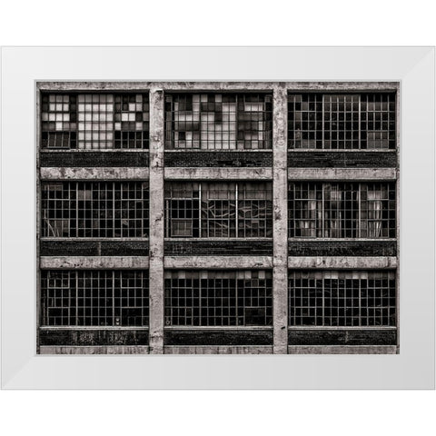 Geometry No 15 White Modern Wood Framed Art Print by Carson, Brian