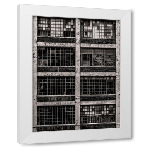 Geometry No 16 White Modern Wood Framed Art Print by Carson, Brian