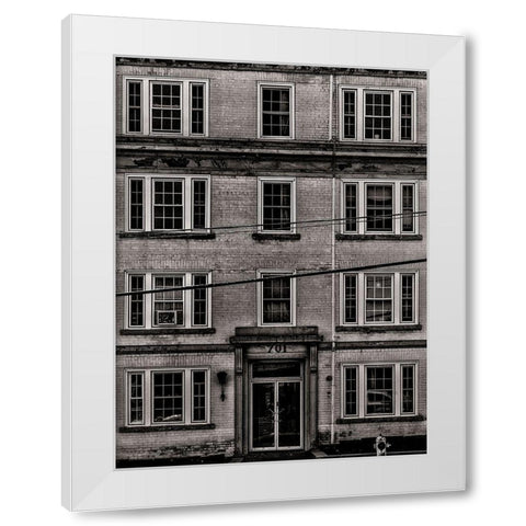 Geometry No 18 White Modern Wood Framed Art Print by Carson, Brian