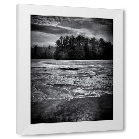 Gullwing Lake No 1 White Modern Wood Framed Art Print by Carson, Brian