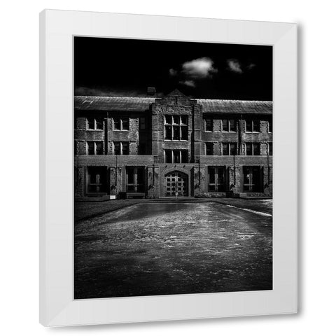 John W Graham Library White Modern Wood Framed Art Print by Carson, Brian