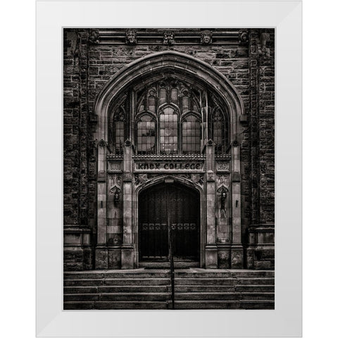 Knox College Entrance Toronto White Modern Wood Framed Art Print by Carson, Brian