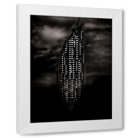 Downtown Tower Toronto White Modern Wood Framed Art Print by Carson, Brian