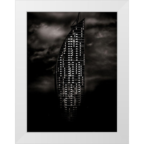 Downtown Tower Toronto White Modern Wood Framed Art Print by Carson, Brian