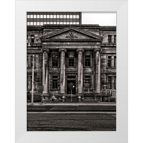 Lillian Massey Building Toronto White Modern Wood Framed Art Print by Carson, Brian