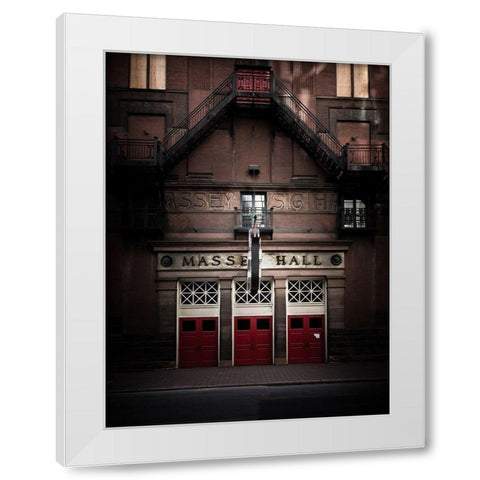 Massey Hall No 1 Color White Modern Wood Framed Art Print by Carson, Brian