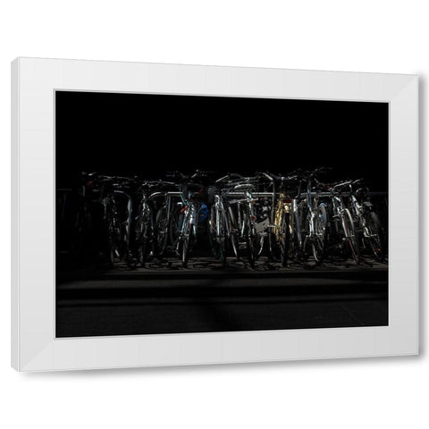 Morning Commute No 1 Color White Modern Wood Framed Art Print by Carson, Brian