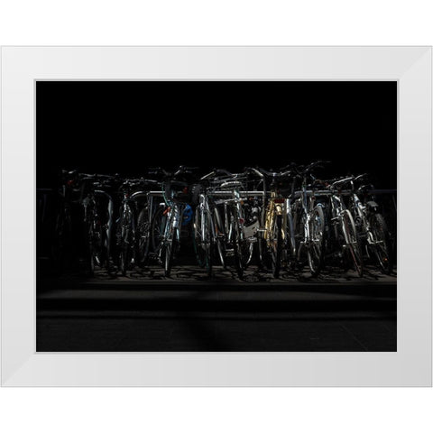 Morning Commute No 1 Color White Modern Wood Framed Art Print by Carson, Brian