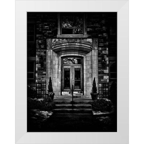 Glen Elm Avenue Toronto White Modern Wood Framed Art Print by Carson, Brian