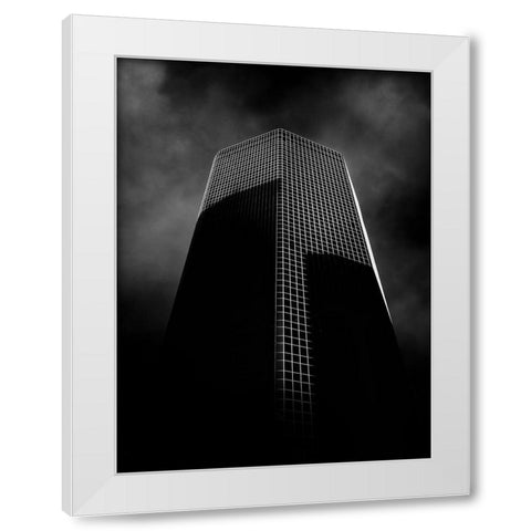 Queen Street Toronto No 1 White Modern Wood Framed Art Print by Carson, Brian