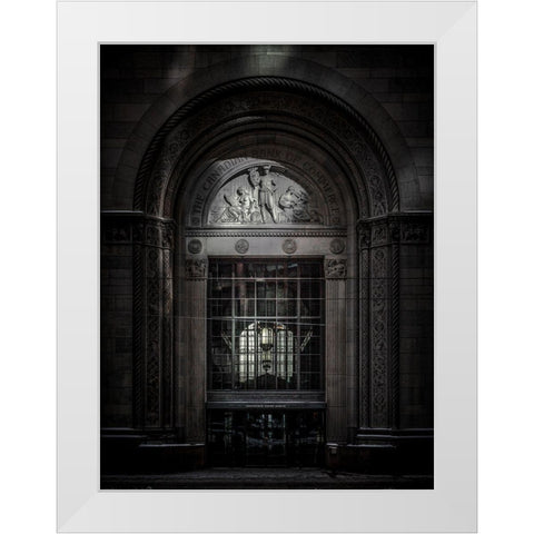 King Street Toronto No 2 Color White Modern Wood Framed Art Print by Carson, Brian