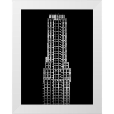 Balmuto Street Toronto White Modern Wood Framed Art Print by Carson, Brian