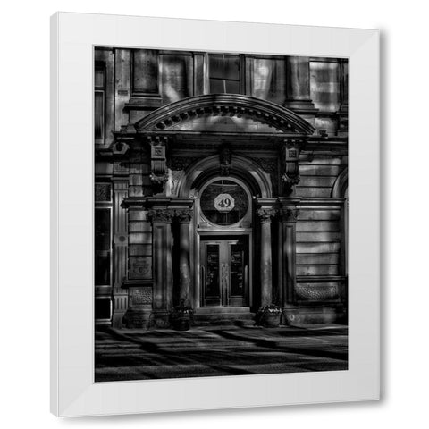 Young Street Toronto No 2 Black and White White Modern Wood Framed Art Print by Carson, Brian