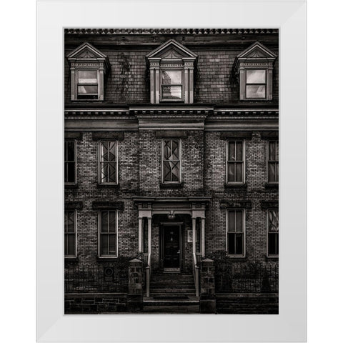 Simcoe Street Toronto White Modern Wood Framed Art Print by Carson, Brian