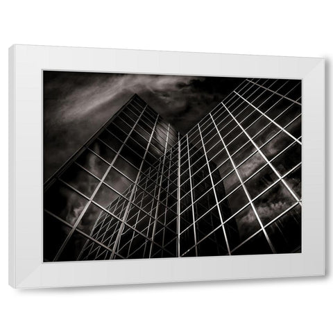 Eglinton Avenue Toronto No 902 White Modern Wood Framed Art Print by Carson, Brian