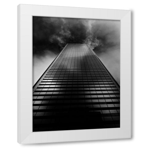 King Street Toronto No 101 White Modern Wood Framed Art Print by Carson, Brian