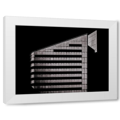 Front Street Toronto No 123 White Modern Wood Framed Art Print by Carson, Brian