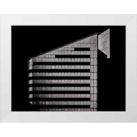 Front Street Toronto No 123 White Modern Wood Framed Art Print by Carson, Brian