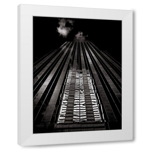 King Street Toronto No 130 White Modern Wood Framed Art Print by Carson, Brian