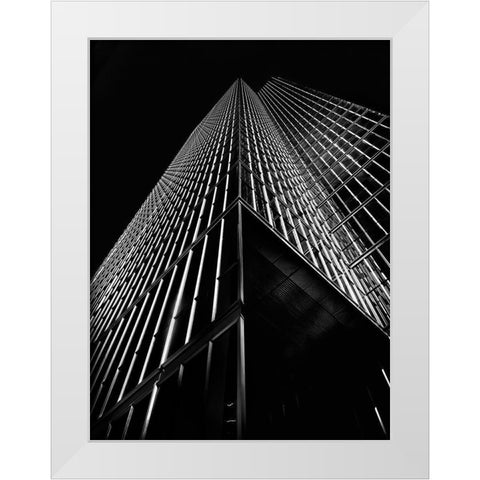 King Street Toronto No 150 White Modern Wood Framed Art Print by Carson, Brian