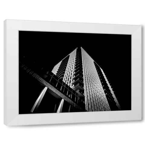 Sumach Street Toronto No 170 White Modern Wood Framed Art Print by Carson, Brian