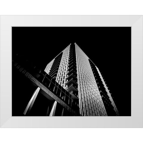 Sumach Street Toronto No 170 White Modern Wood Framed Art Print by Carson, Brian