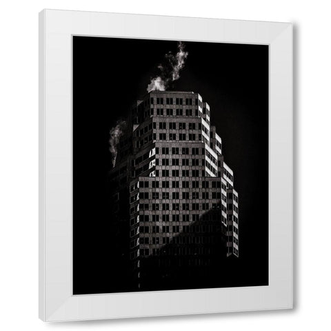 Bay Street Toronto No 181 White Modern Wood Framed Art Print by Carson, Brian