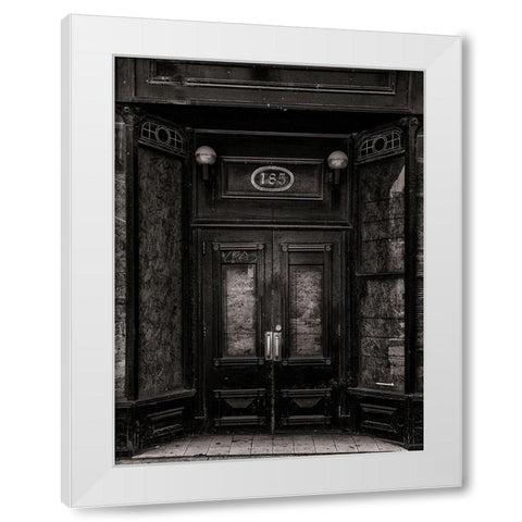 King Street Toronto No 185 White Modern Wood Framed Art Print by Carson, Brian