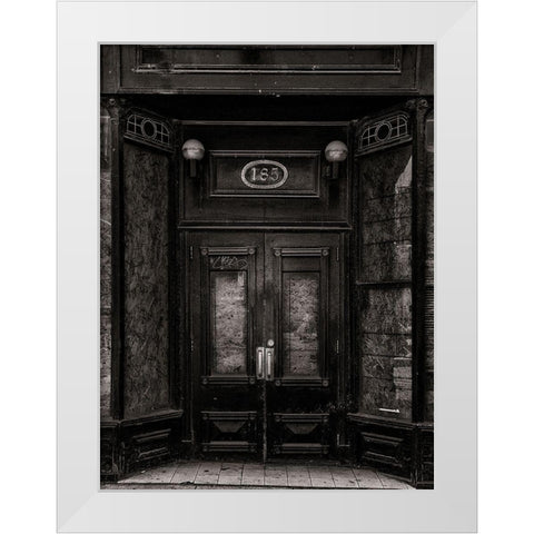 King Street Toronto No 185 White Modern Wood Framed Art Print by Carson, Brian