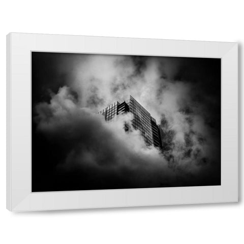 University Avenue No 1882 White Modern Wood Framed Art Print by Carson, Brian