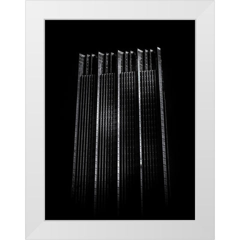 Bay Street North Tower Toronto No 2002 White Modern Wood Framed Art Print by Carson, Brian