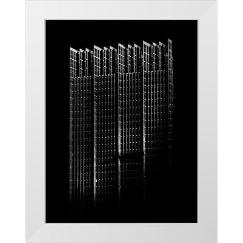 Bay Street South Tower Toronto No 2007 White Modern Wood Framed Art Print by Carson, Brian